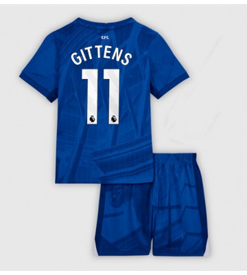 Chelsea Jamie Gittens #11 Hjemmebanetrøje Børn 2025-26 Kortærmet (+ Korte bukser)